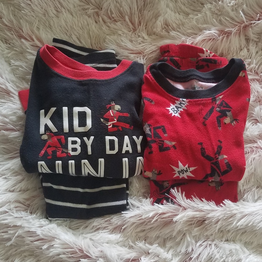 Ninja Pajamas - 2T - 2 PAIRS